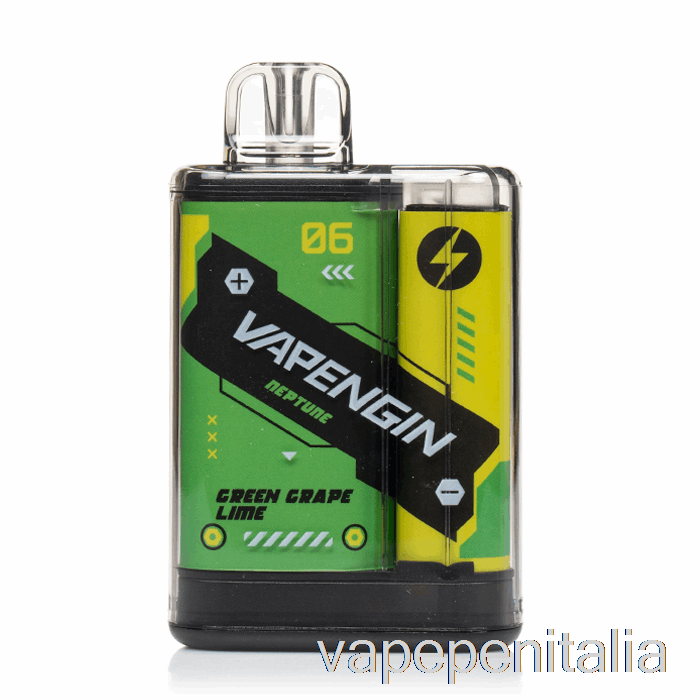 Scatola Vape Mod Vapengin Neptune 8000 Usa E Getta Uva Verde Lime